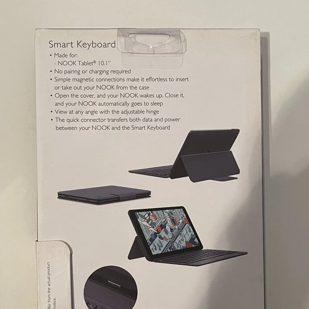 Barnes &‎ Noble Nook Cover Stand Black -Samsung Galaxy Tab E Nook Case (new/x)